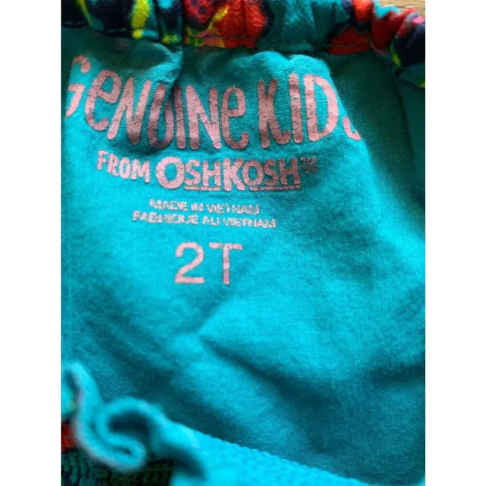 Osh Kosh B'Gosh Turquoise Floral OshKosh Dress 2T